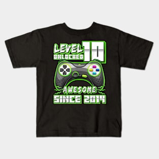 10th Birthday Gamer 10 Year Old Bday Boy Ten Son Kids T-Shirt